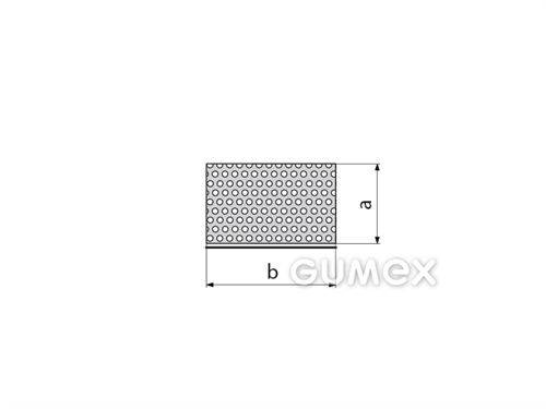 Silikónový mikroporézny profil obdĺžnikový samolepiaci, 3x10mm, hustota 150kg/m3, samozhášavý (EN 45545-2), -60°C/+230°C, šedý
